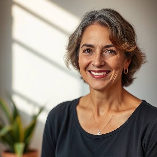 Foto de Maria Silva, fundadora e professora da escola